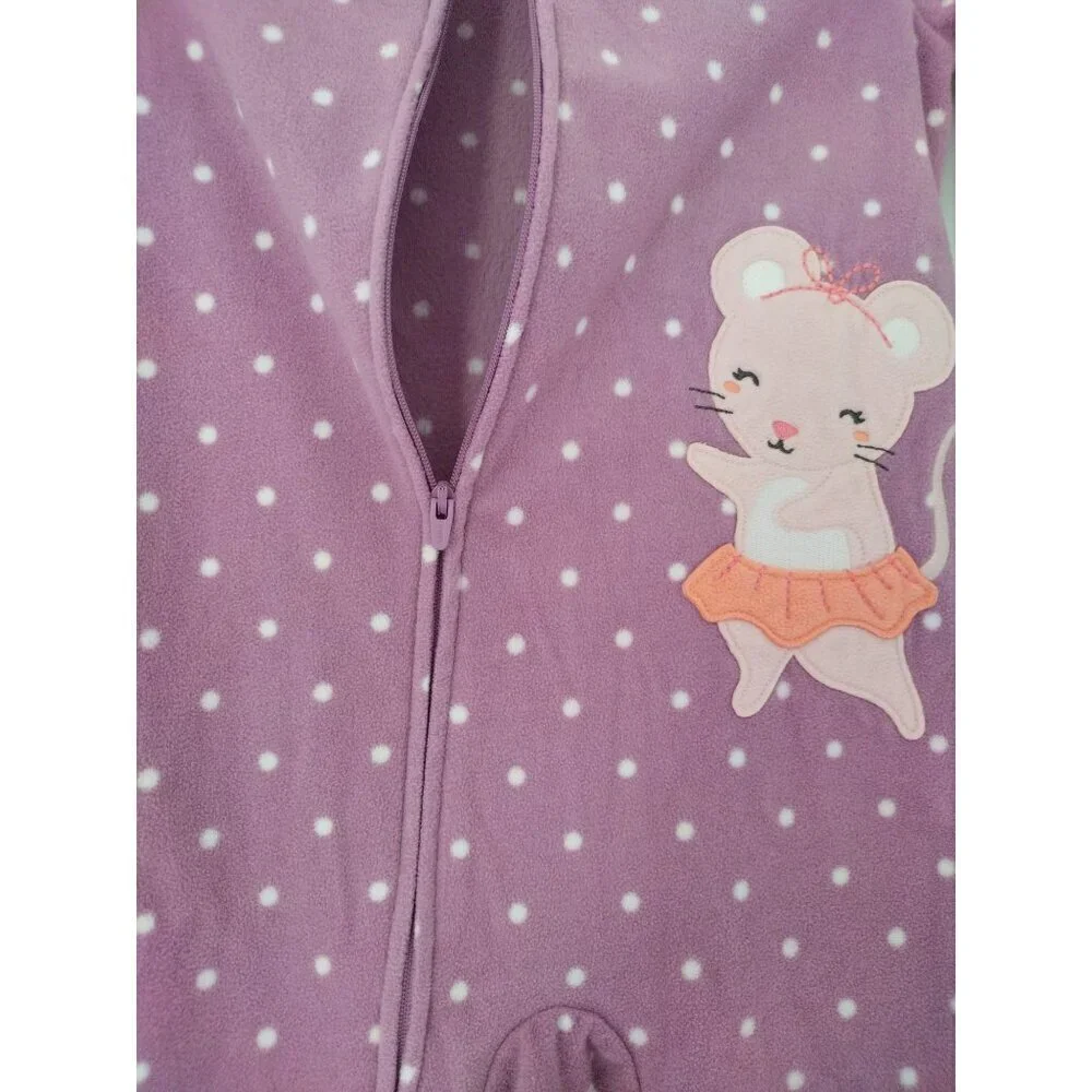 CARTER'S, sleeping game, violet color with white balls, for girls, size 3T/3A